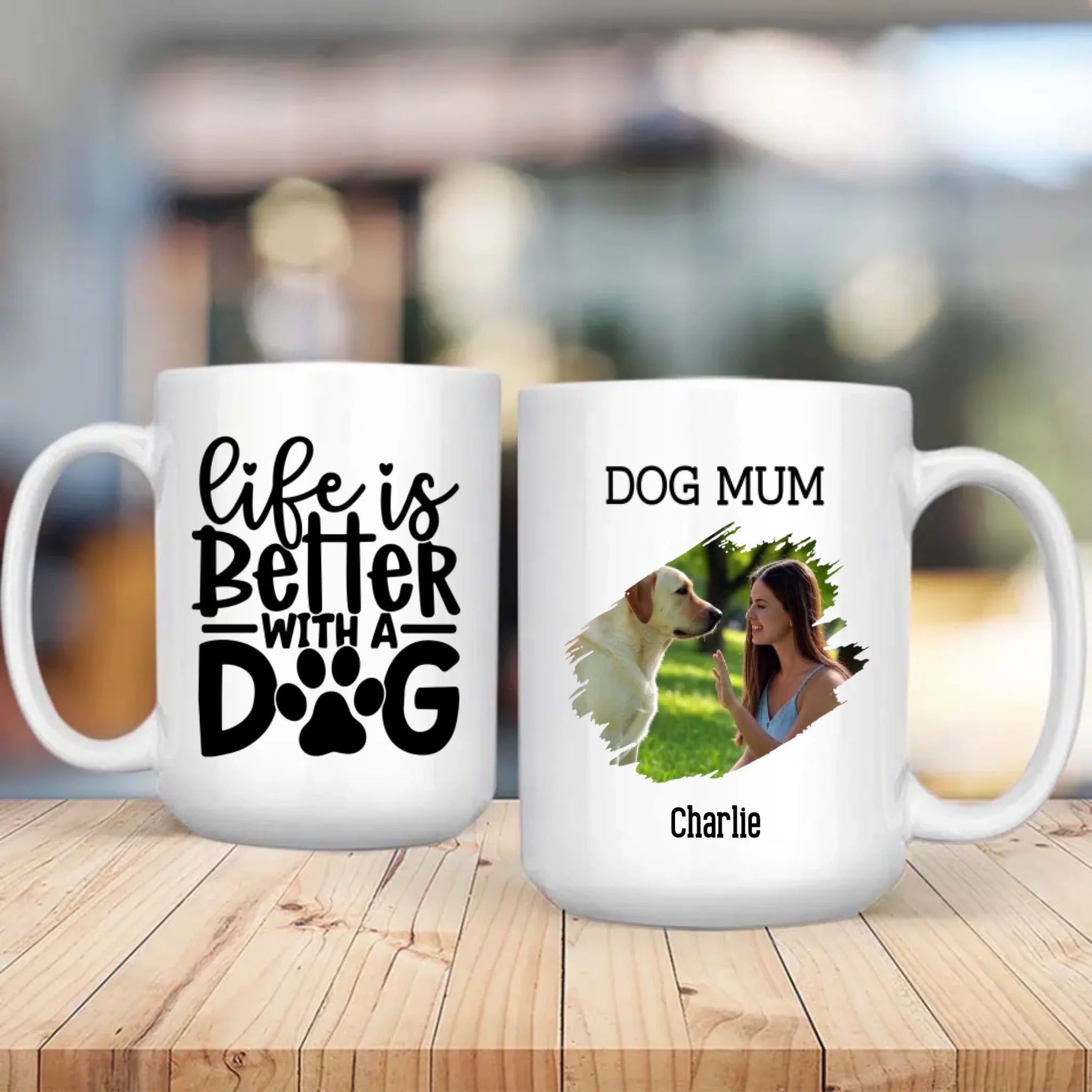 Life Is Better With a Dog Personalized Mug – Add Your Pup’s Photo & Name for a Heartwarming Gift – 89Prints