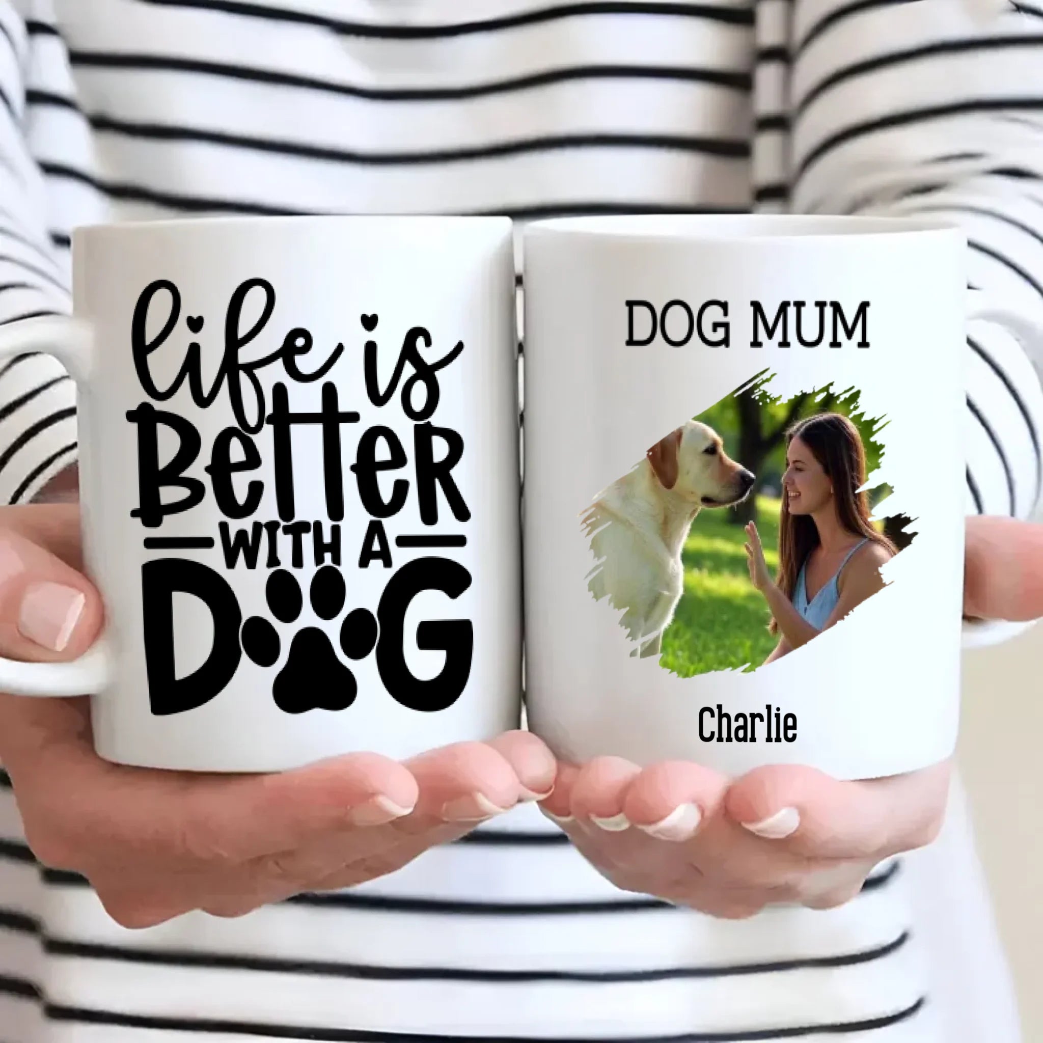 Life Is Better With a Dog Personalized Mug – Add Your Pup’s Photo & Name for a Heartwarming Gift – 89Prints