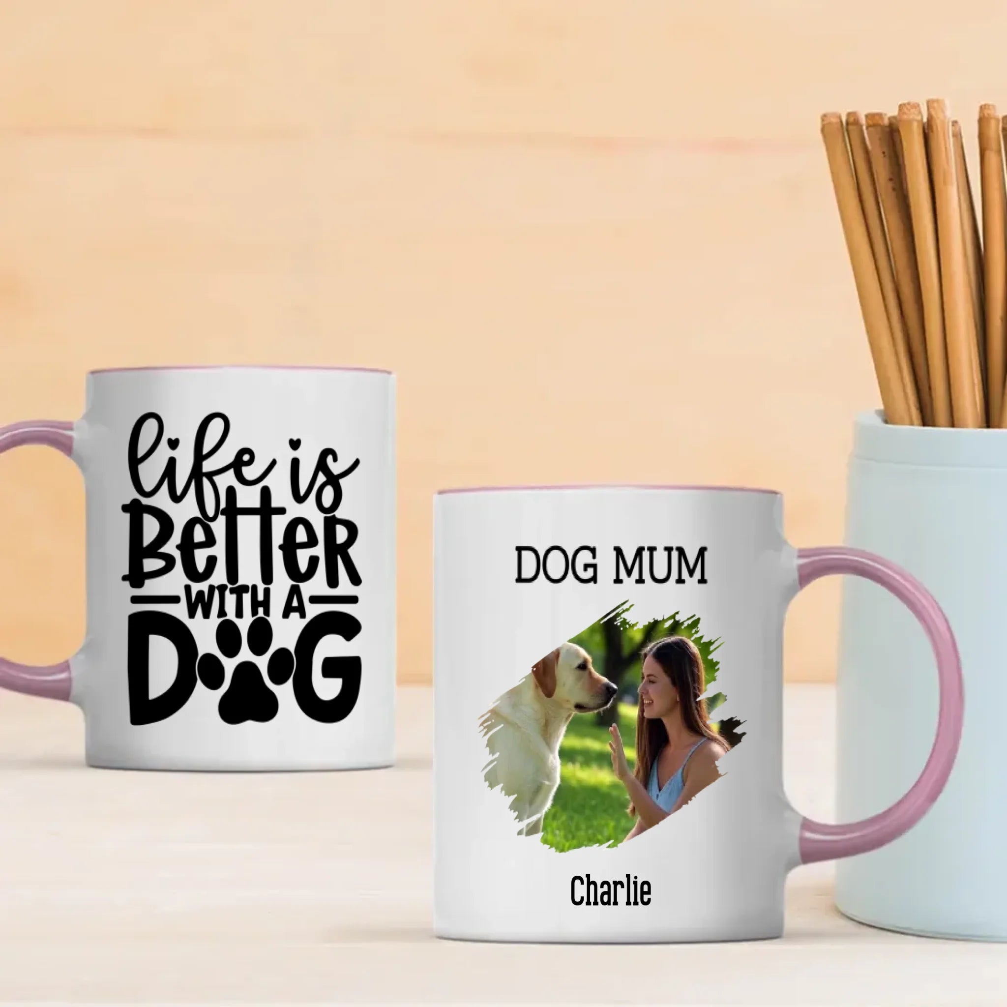 Life Is Better With a Dog Personalized Mug – Add Your Pup’s Photo & Name for a Heartwarming Gift – 89Prints