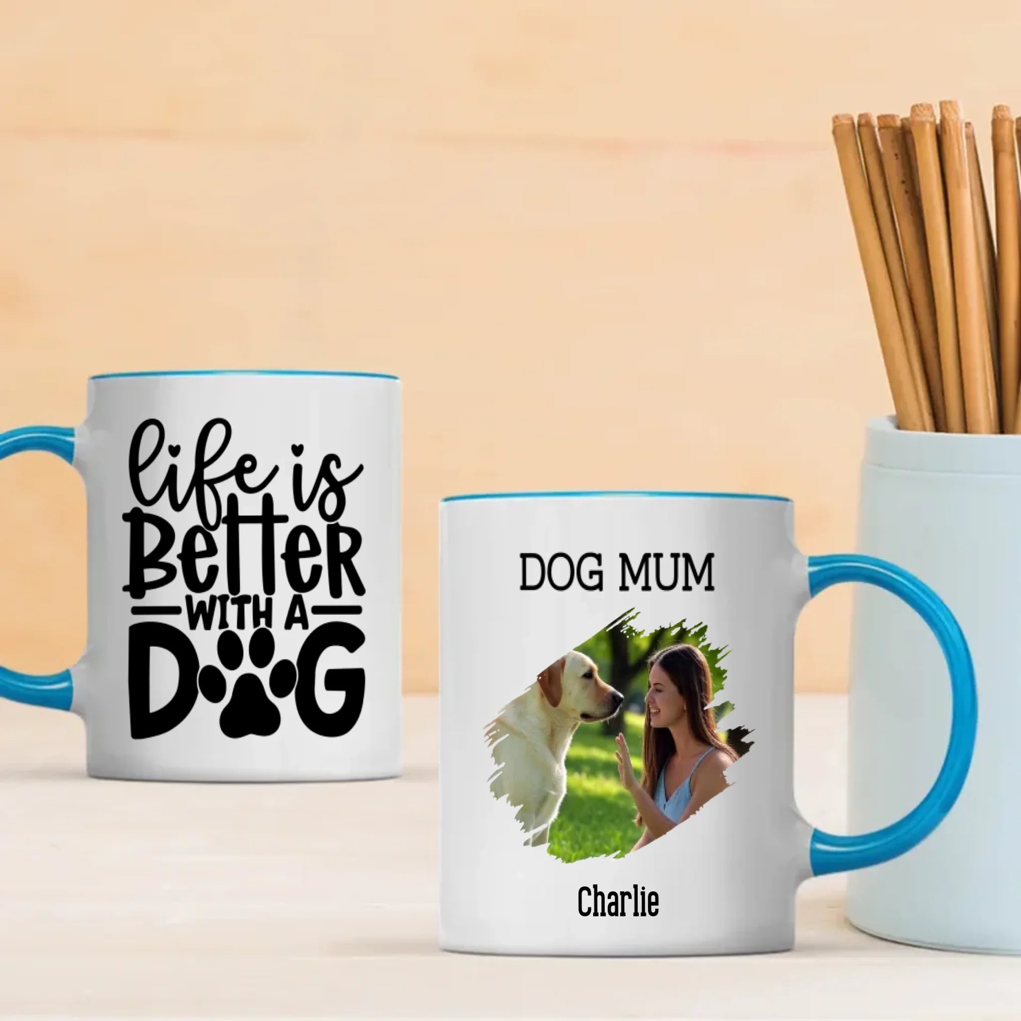 Life Is Better With a Dog Personalized Mug – Add Your Pup’s Photo & Name for a Heartwarming Gift – 89Prints