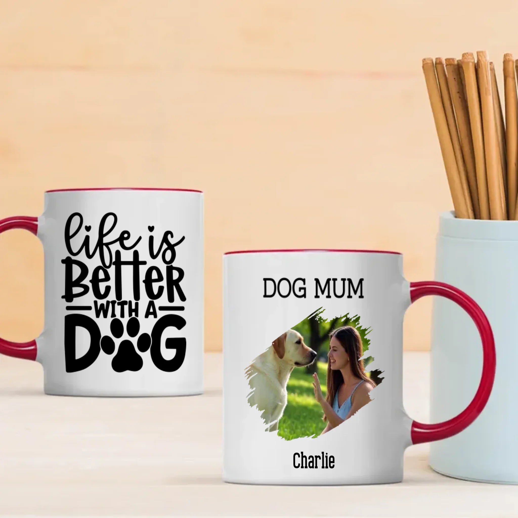 Life Is Better With a Dog Personalized Mug – Add Your Pup’s Photo & Name for a Heartwarming Gift – 89Prints