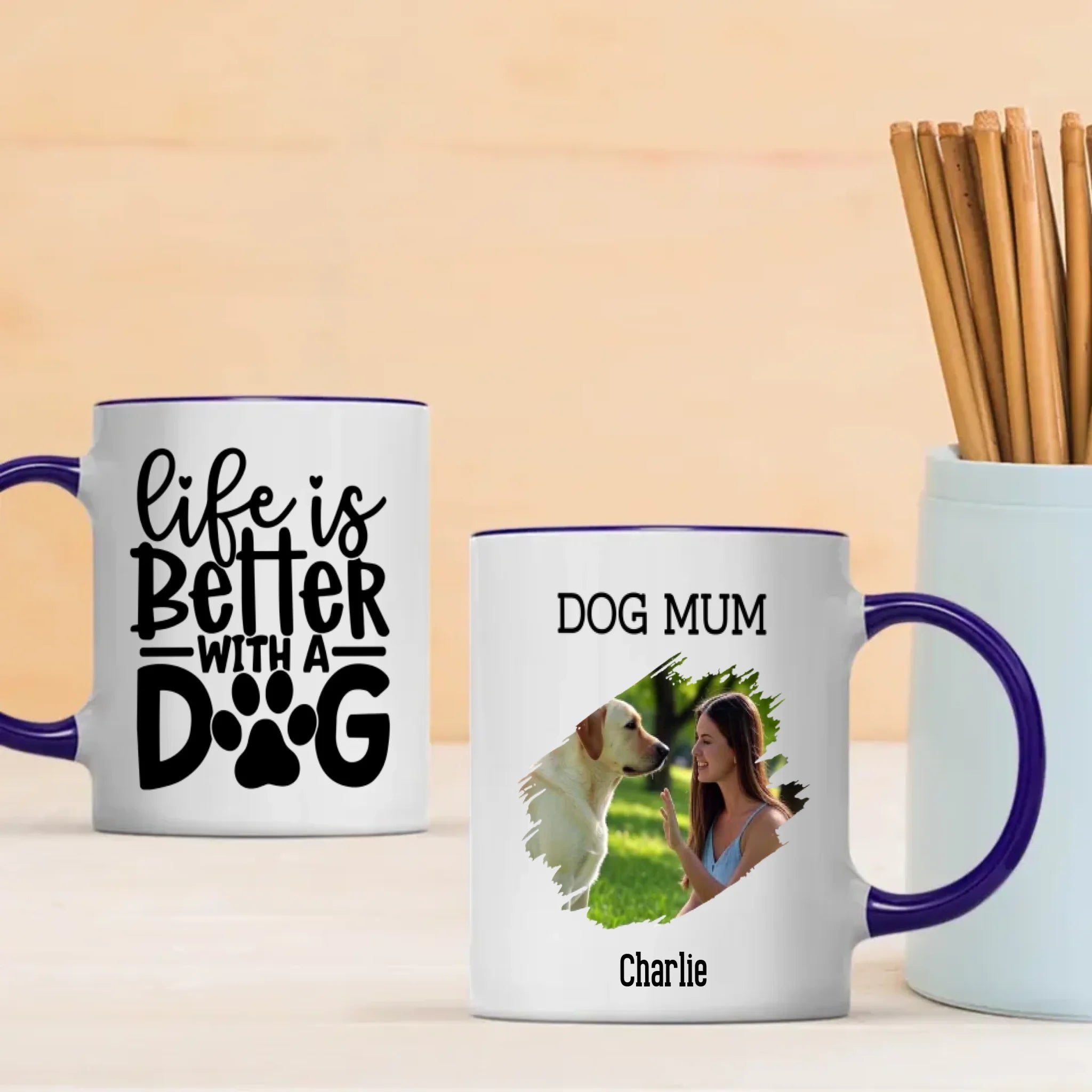 Life Is Better With a Dog Personalized Mug – Add Your Pup’s Photo & Name for a Heartwarming Gift – 89Prints