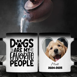 Dogs Are My Favourite People Custom Mug – Cute Personalized Gift with Photo & Name – 89Prints