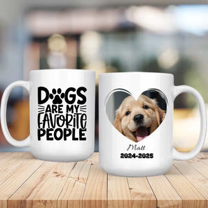 Dogs Are My Favourite People Custom Mug – Cute Personalized Gift with Photo & Name – 89Prints