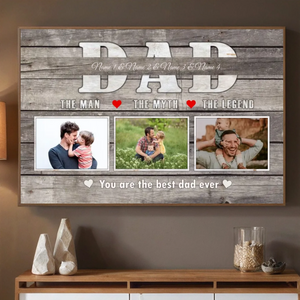 Customizable Dad Poster – The Man, The Myth, The Legend - 89Prints