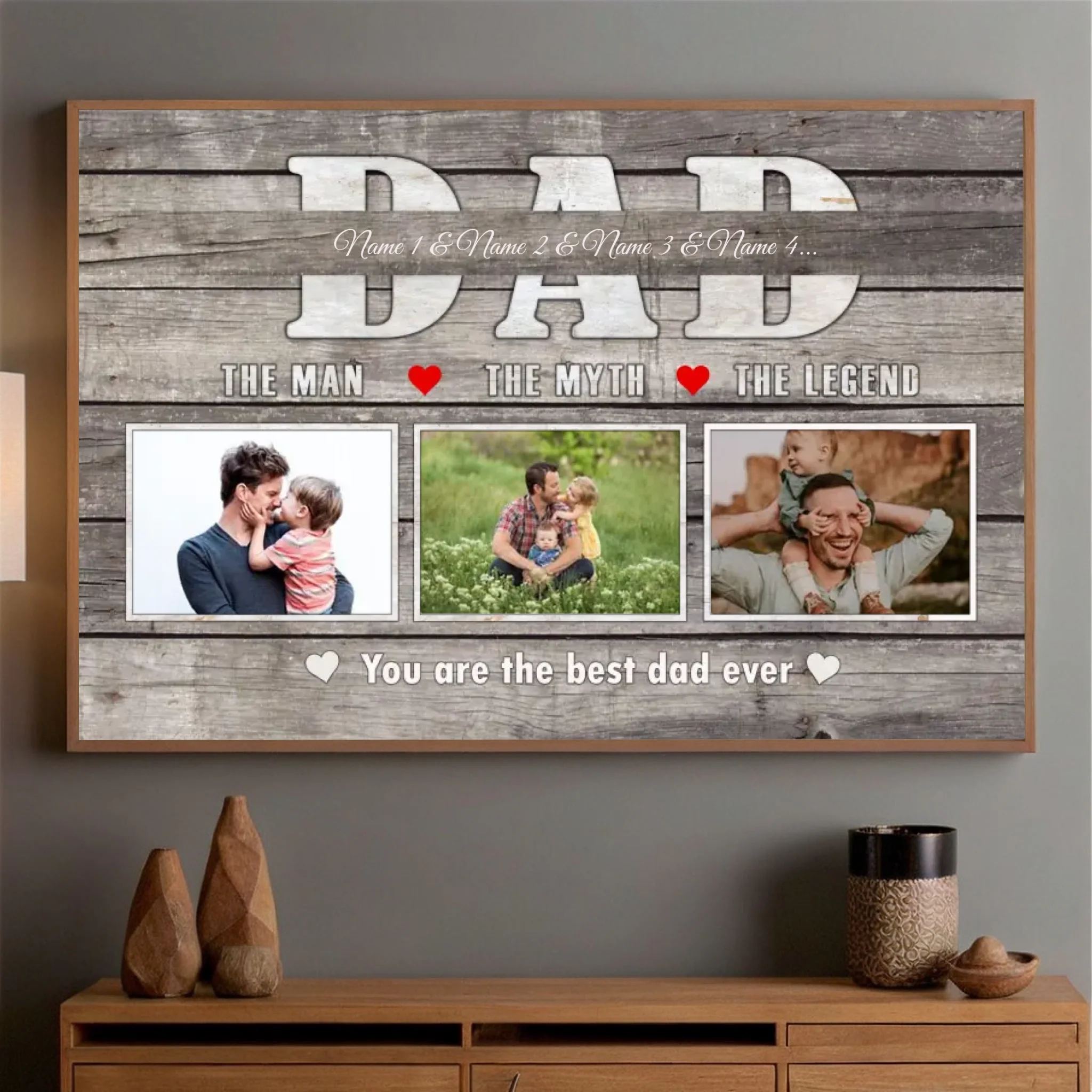 Customizable Dad Poster – The Man, The Myth, The Legend - 89Prints