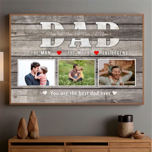 Customizable Dad Poster – The Man, The Myth, The Legend - 89Prints
