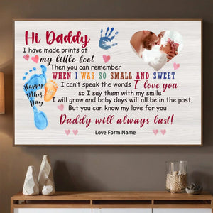 Customizable Poster for Dad – Celebrate Your First Fathers Day with Love - 89Prints