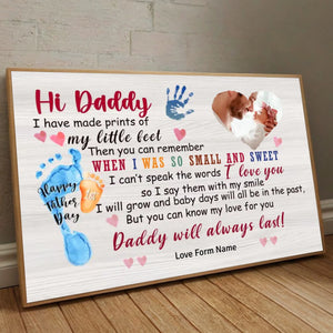 Customizable Poster for Dad – Celebrate Your First Fathers Day with Love - 89Prints