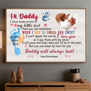 Customizable Poster for Dad – Celebrate Your First Fathers Day with Love - 89Prints