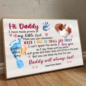 Customizable Poster for Dad – Celebrate Your First Fathers Day with Love - 89Prints