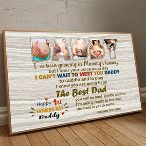 Celebrate Dads First Fathers Day With Custom Poster From 89Prints