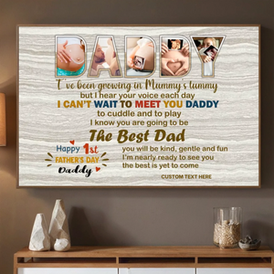 Celebrate Dads First Fathers Day With Custom Poster From 89Prints