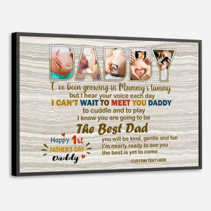 Celebrate Dads First Fathers Day With Custom Poster From 89Prints