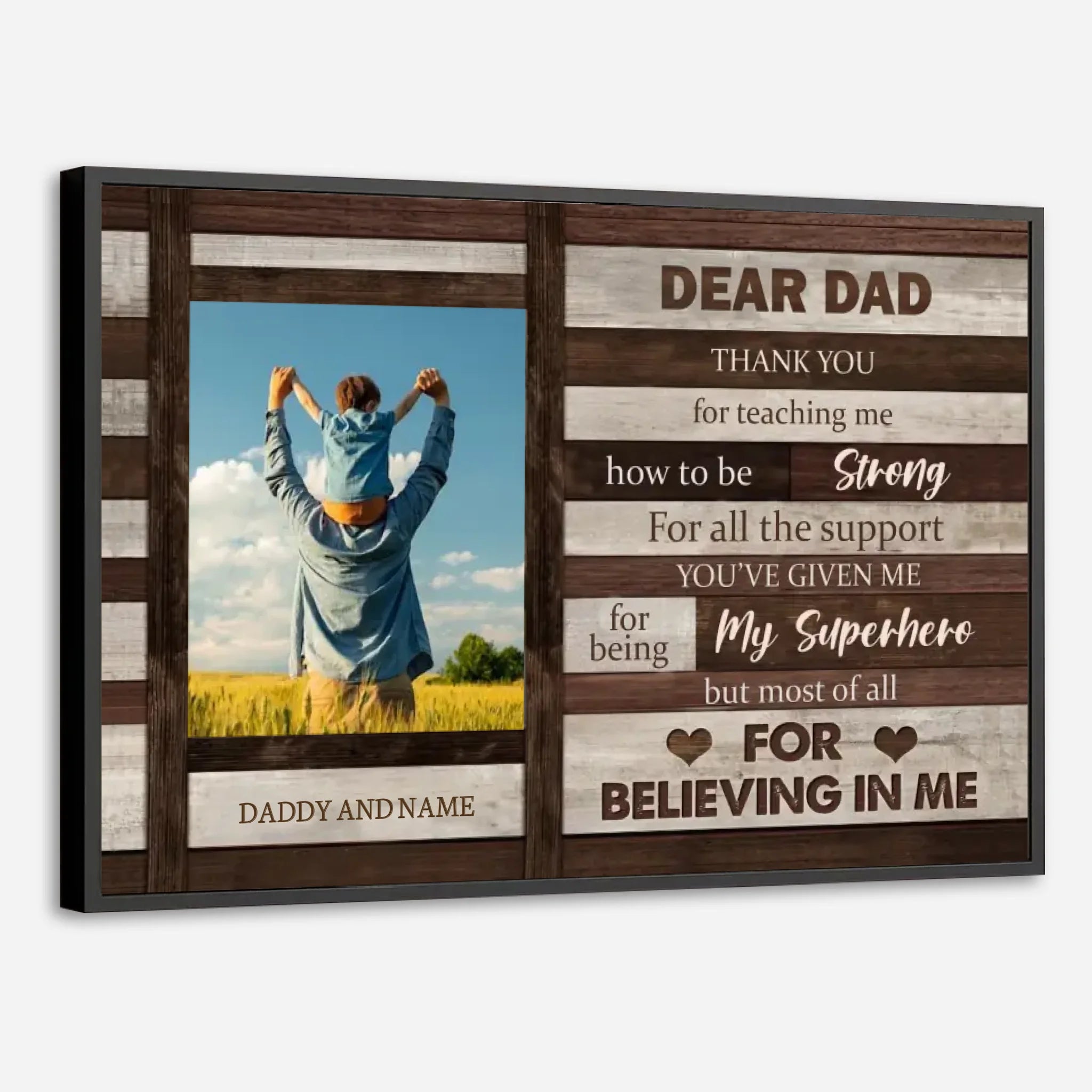 Customizable Poster for Dad – A Heartfelt Tribute to Your Superhero - 89Prints