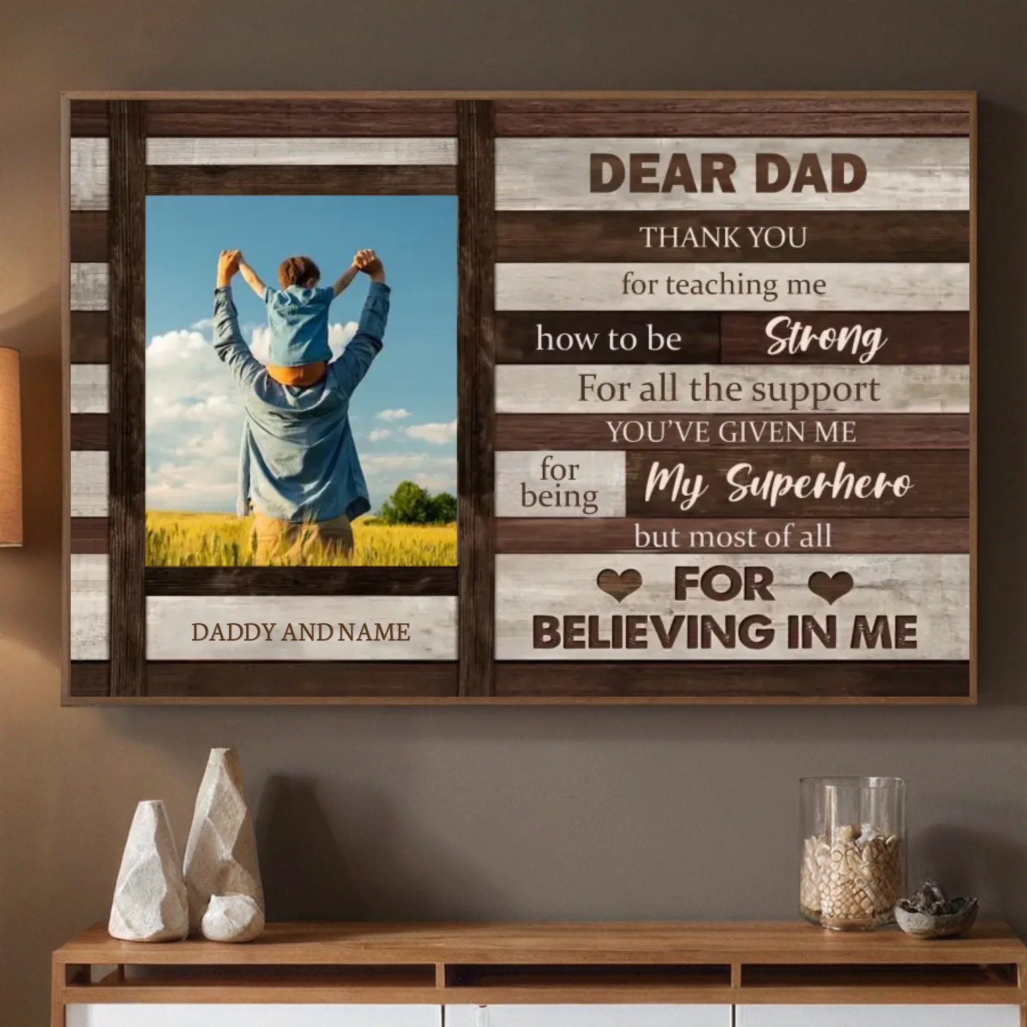 Customizable Poster for Dad – A Heartfelt Tribute to Your Superhero - 89Prints