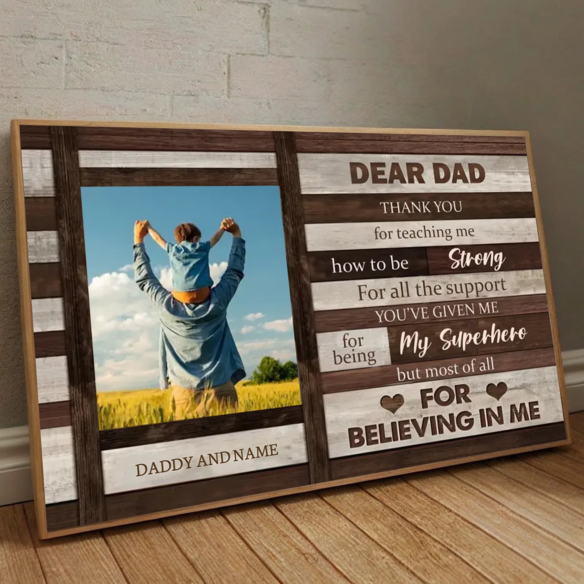 Customizable Poster for Dad – A Heartfelt Tribute to Your Superhero - 89Prints