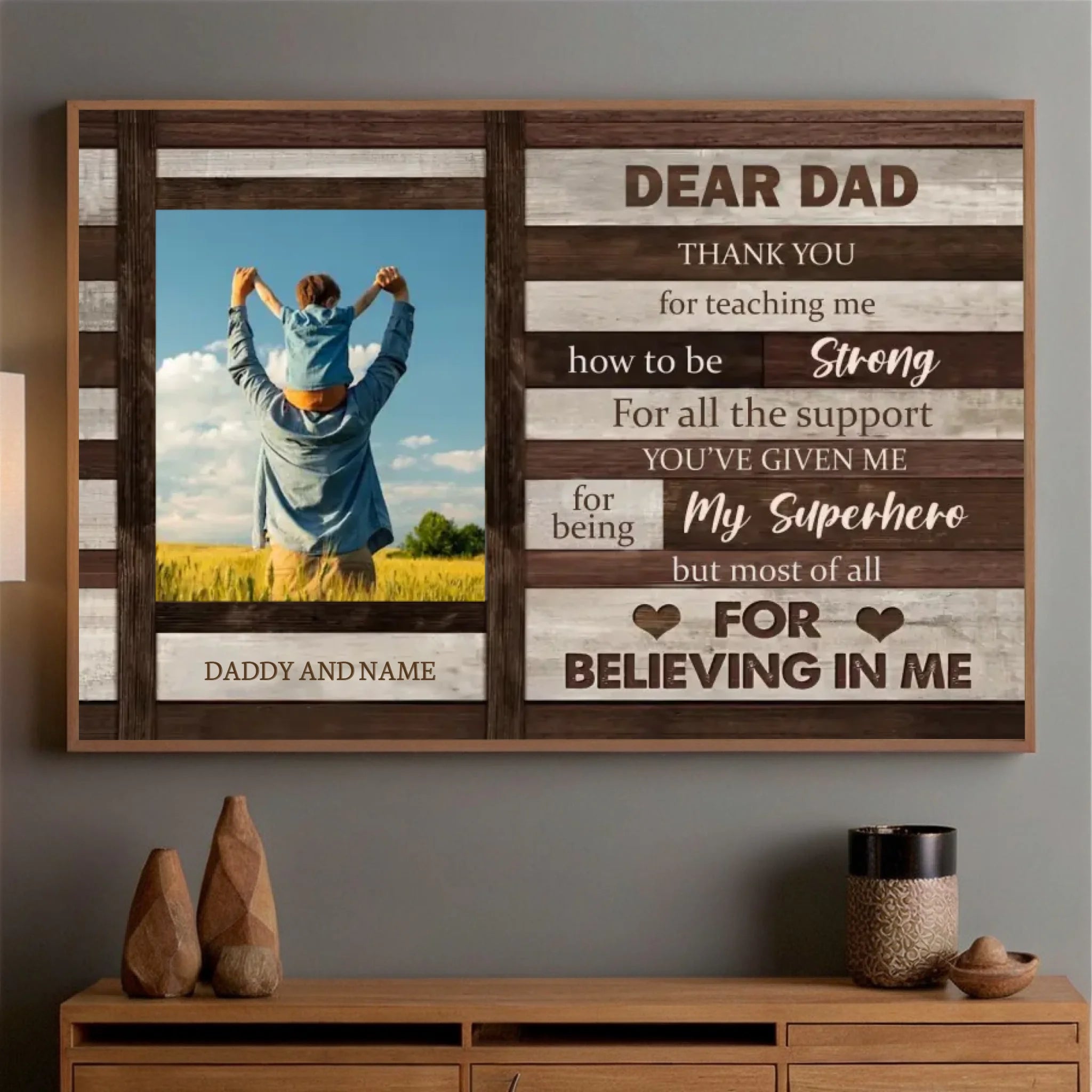 Customizable Poster for Dad – A Heartfelt Tribute to Your Superhero - 89Prints