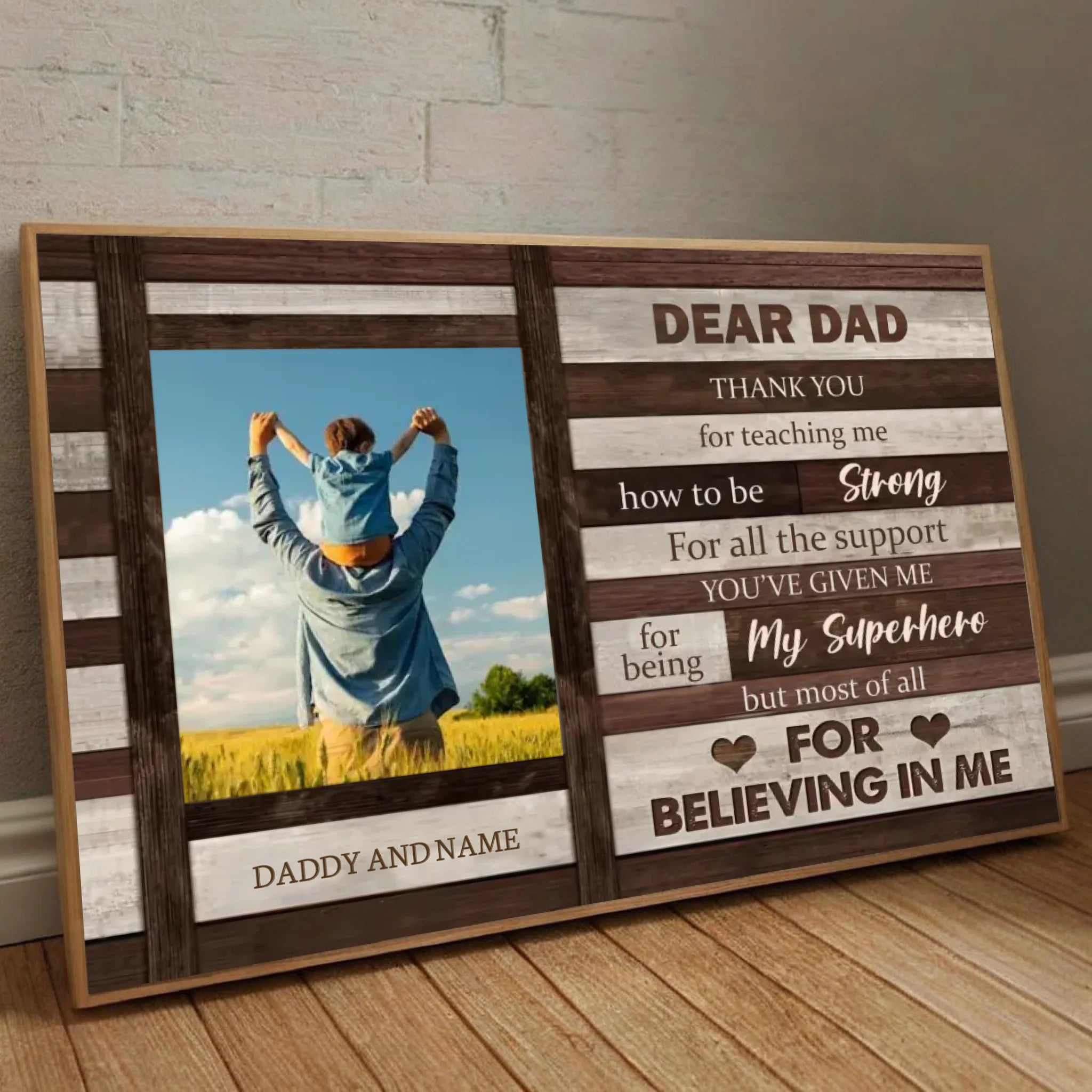 Customizable Poster for Dad – A Heartfelt Tribute to Your Superhero - 89Prints