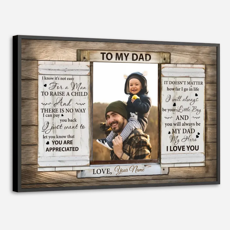 Show Your Love with a Personalized Poster for Dad Featuring Custom Photos - 89Prints