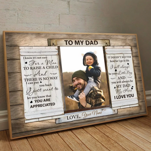 Show Your Love with a Personalized Poster for Dad Featuring Custom Photos - 89Prints