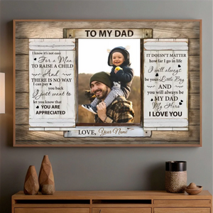 Show Your Love with a Personalized Poster for Dad Featuring Custom Photos - 89Prints