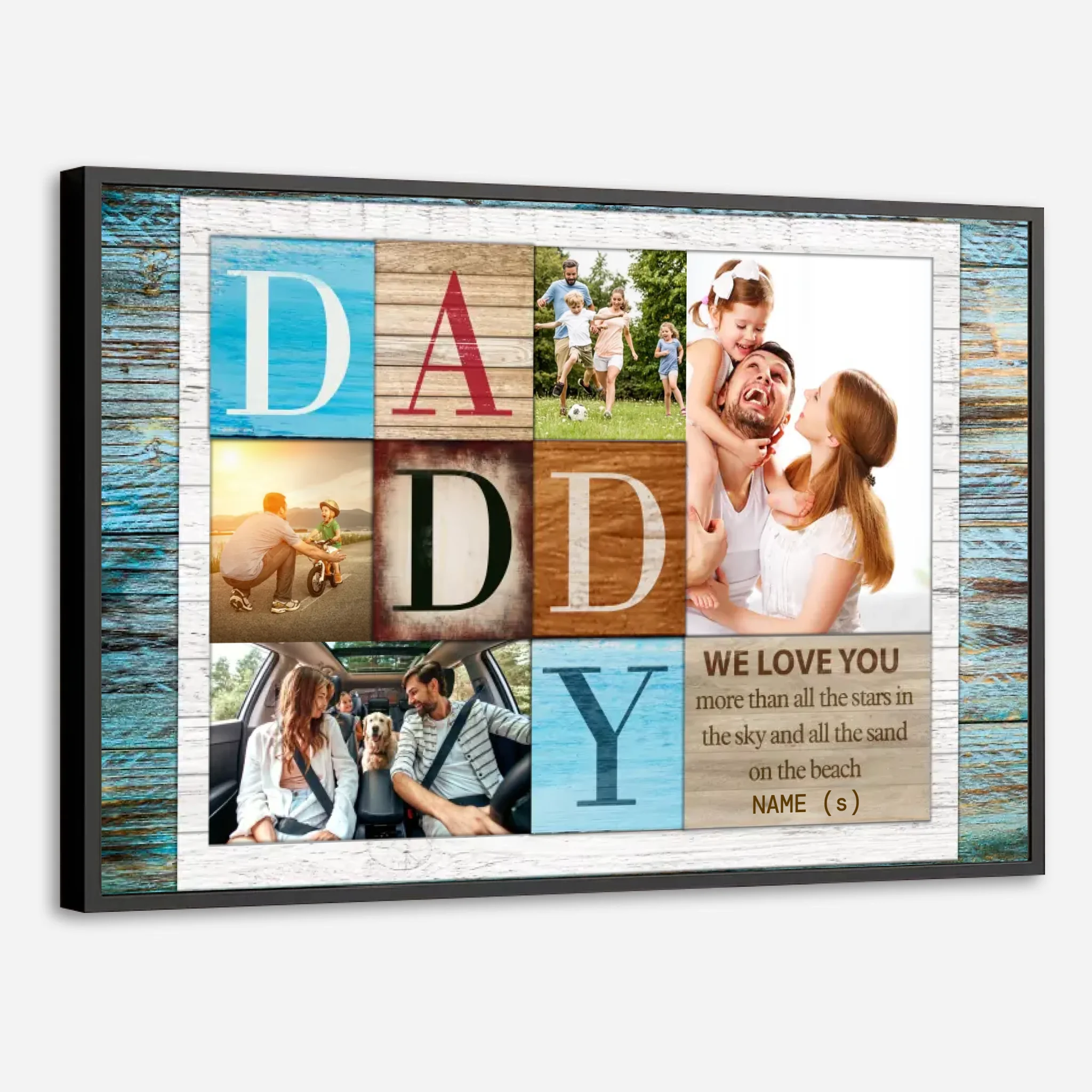 Custom Poster for Dad – Love You Beyond All the Stars - 89Prints