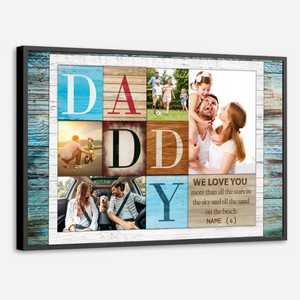 Custom Poster for Dad – Love You Beyond All the Stars - 89Prints