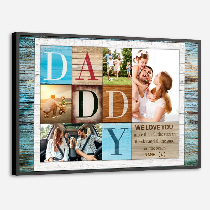 Custom Poster for Dad – Love You Beyond All the Stars - 89Prints