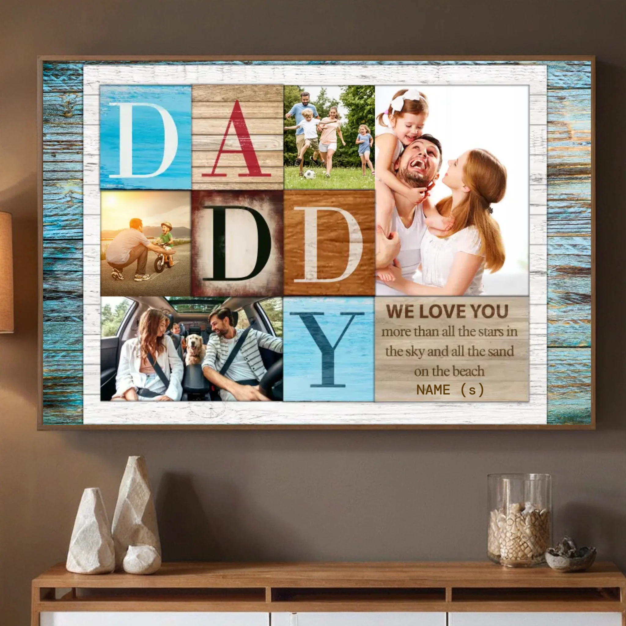 Custom Poster for Dad – Love You Beyond All the Stars - 89Prints