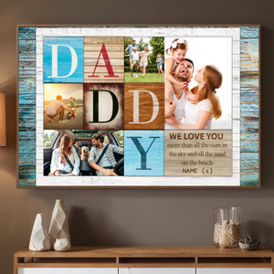 Custom Poster for Dad – Love You Beyond All the Stars - 89Prints