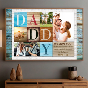 Custom Poster for Dad – Love You Beyond All the Stars - 89Prints