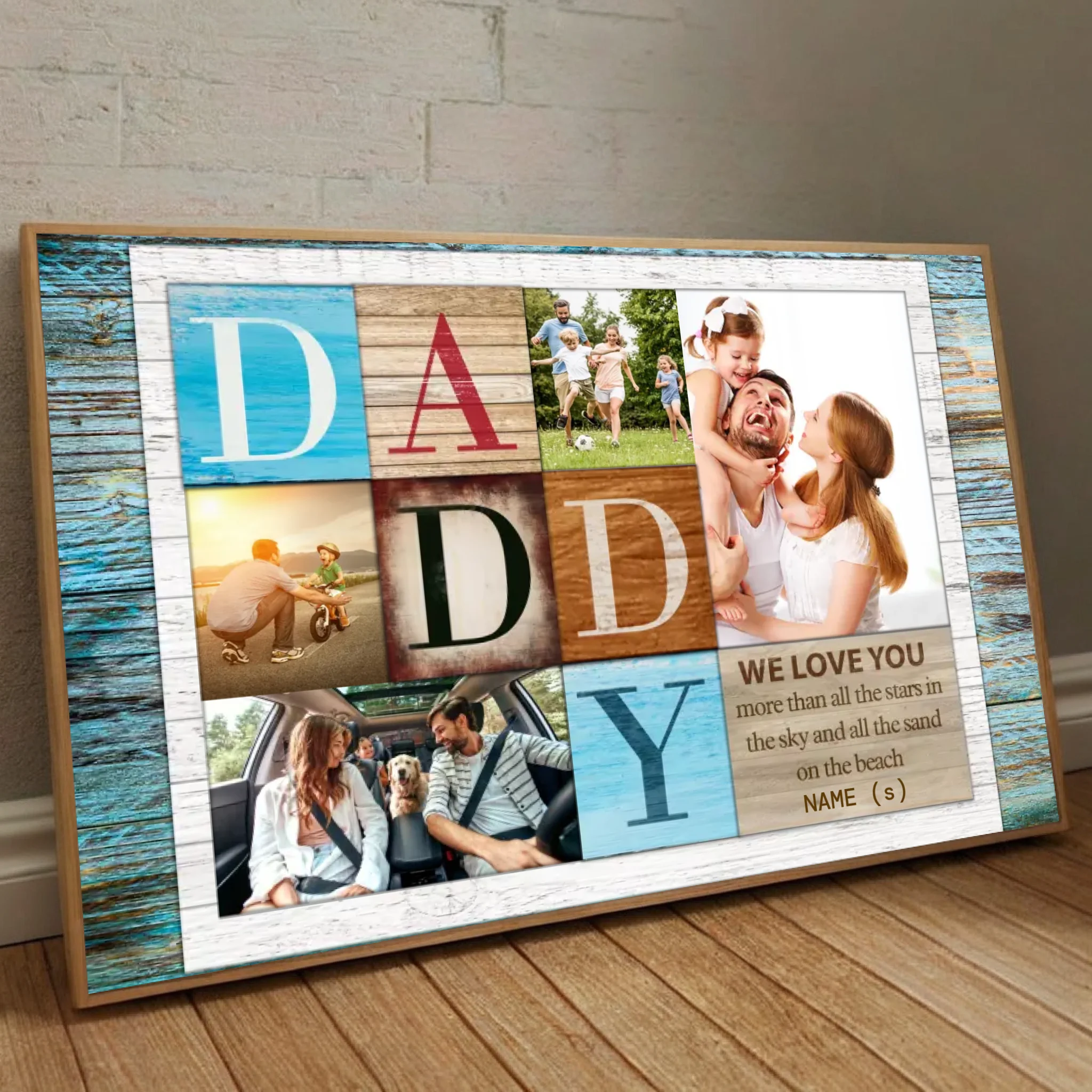 Custom Poster for Dad – Love You Beyond All the Stars - 89Prints