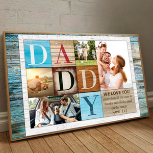 Custom Poster for Dad – Love You Beyond All the Stars - 89Prints