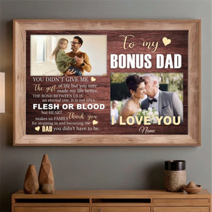 Bonus Dad Poster – A Heartfelt Thank You and Tribute to the Dad Who Stepped Up - 89Prints