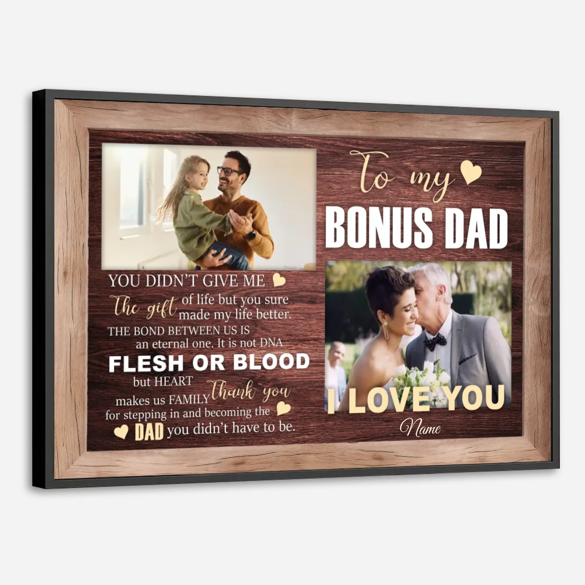 Bonus Dad Poster – A Heartfelt Thank You and Tribute to the Dad Who Stepped Up - 89Prints