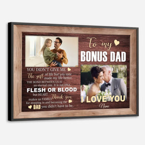 Bonus Dad Poster – A Heartfelt Thank You and Tribute to the Dad Who Stepped Up - 89Prints