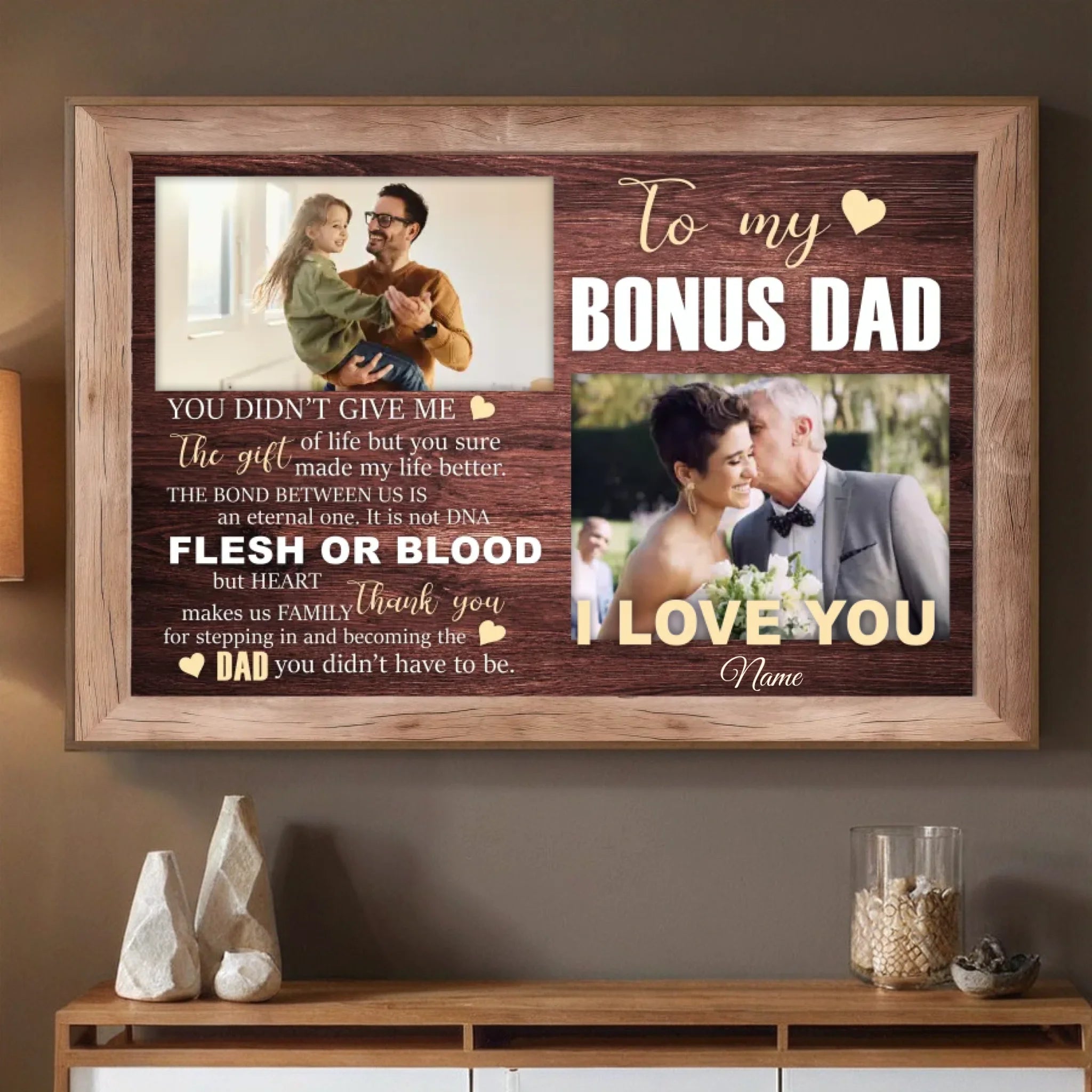 Bonus Dad Poster – A Heartfelt Thank You and Tribute to the Dad Who Stepped Up - 89Prints