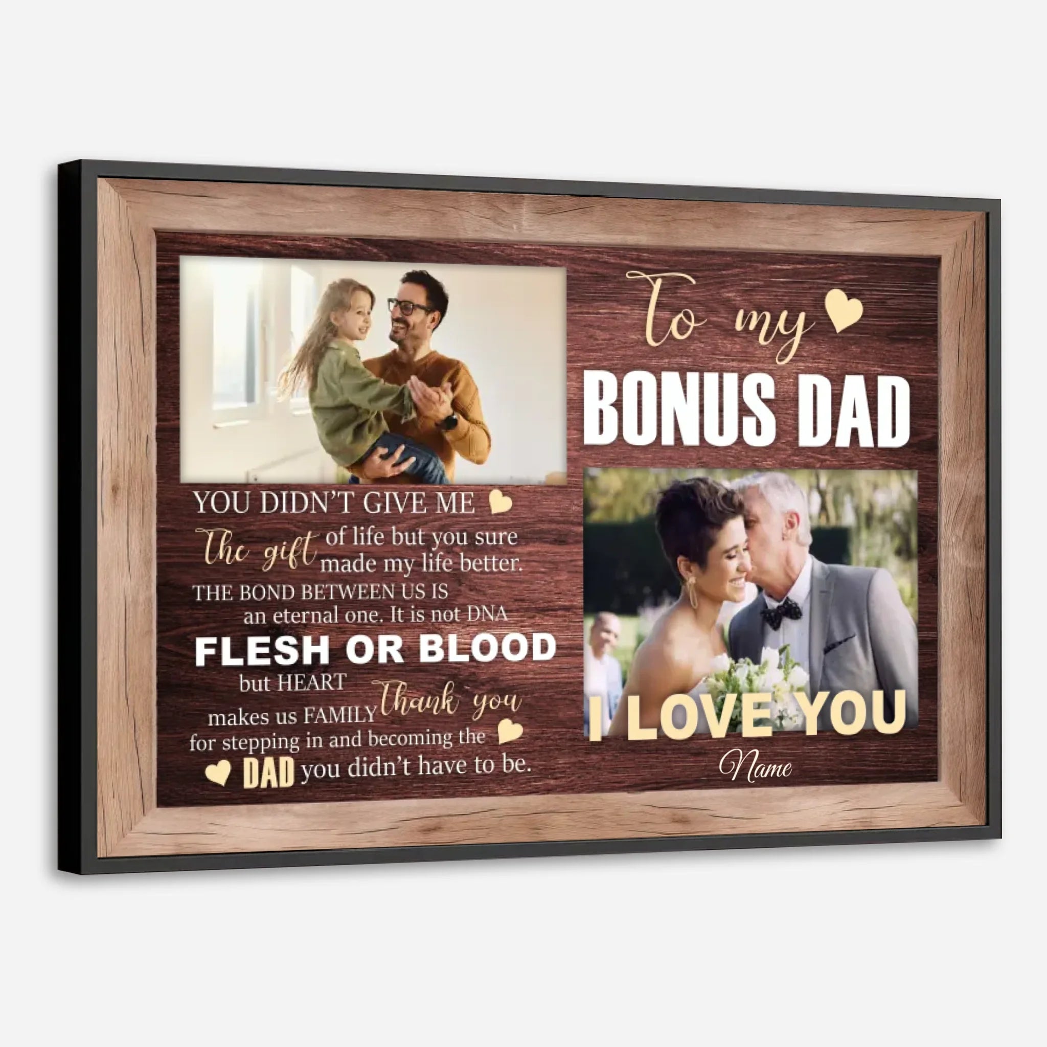 Bonus Dad Poster – A Heartfelt Thank You and Tribute to the Dad Who Stepped Up - 89Prints