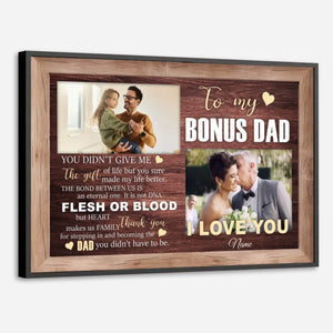 Bonus Dad Poster – A Heartfelt Thank You and Tribute to the Dad Who Stepped Up - 89Prints
