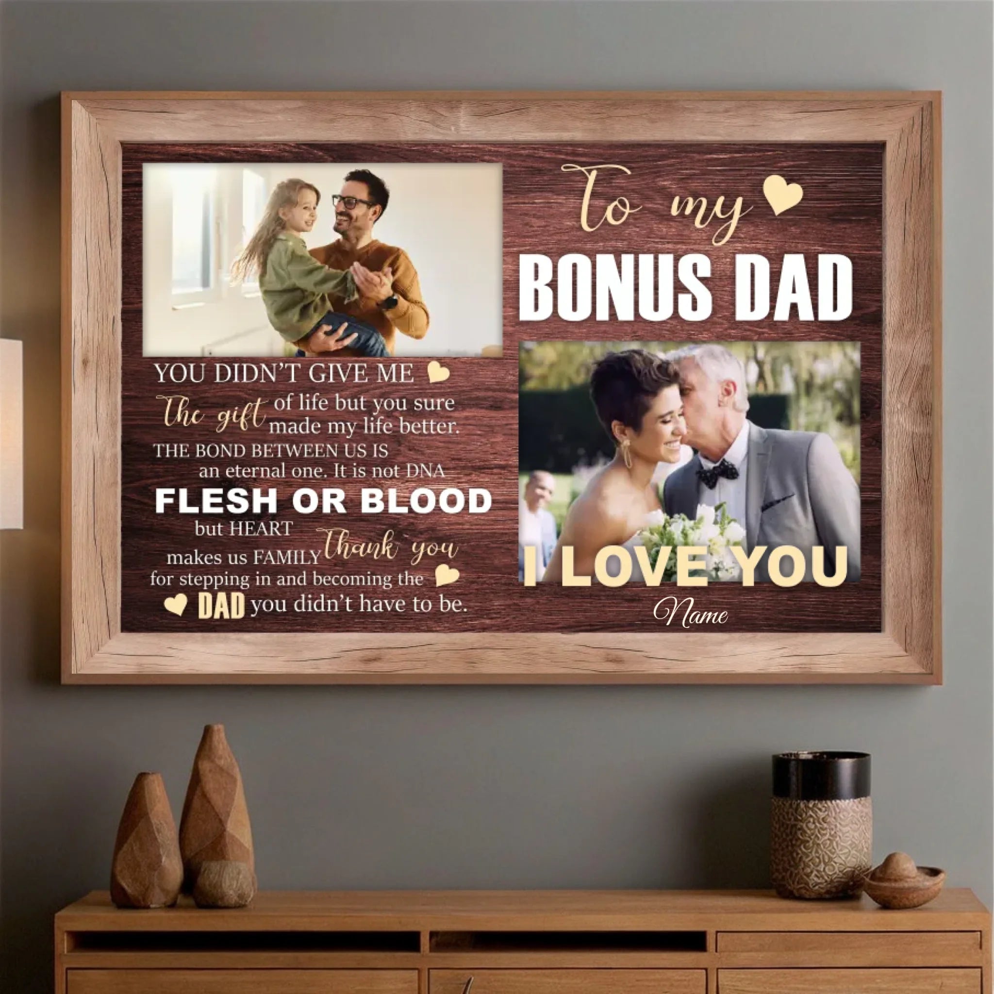 Bonus Dad Poster – A Heartfelt Thank You and Tribute to the Dad Who Stepped Up - 89Prints