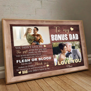 Bonus Dad Poster – A Heartfelt Thank You and Tribute to the Dad Who Stepped Up - 89Prints
