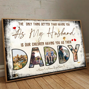 Personalized Best Daddy Poster – A Unique Family Photo Gift - 89Prints
