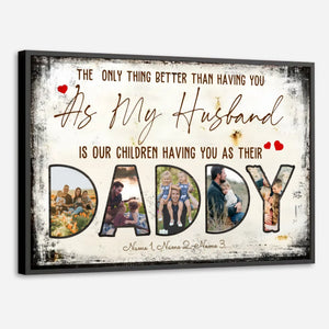 Personalized Best Daddy Poster – A Unique Family Photo Gift - 89Prints