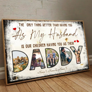 Personalized Best Daddy Poster – A Unique Family Photo Gift - 89Prints