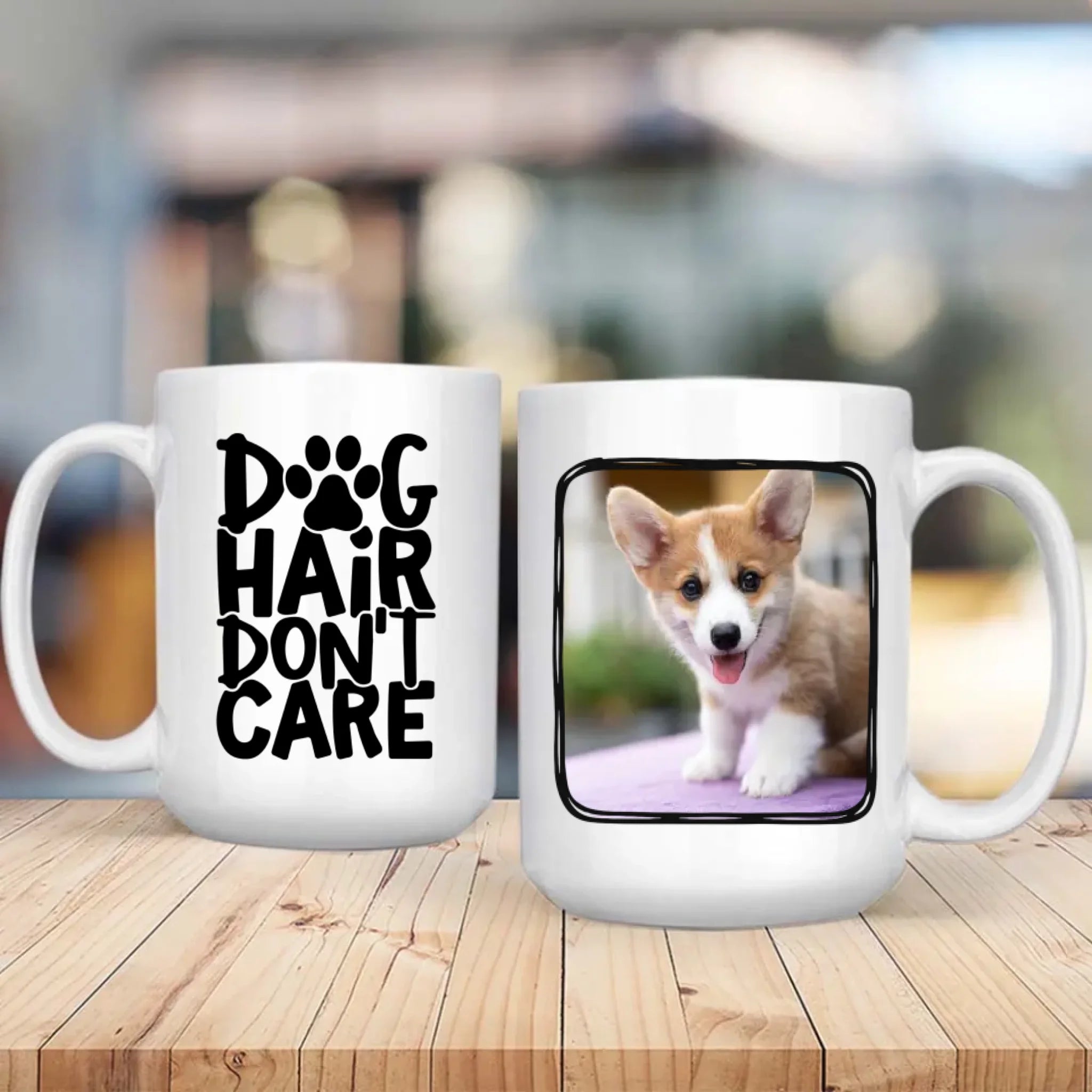Dog Hair Don’t Care Personalized Mug – Funny Custom Gift for Proud Dog Lovers – 89Prints