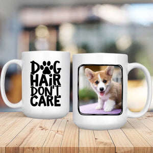 Dog Hair Don’t Care Personalized Mug – Funny Custom Gift for Proud Dog Lovers – 89Prints