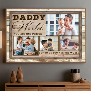 Personalized Father and Child Love Poster – A Beautiful Tribute to Your Unbreakable Bond -  89Prints