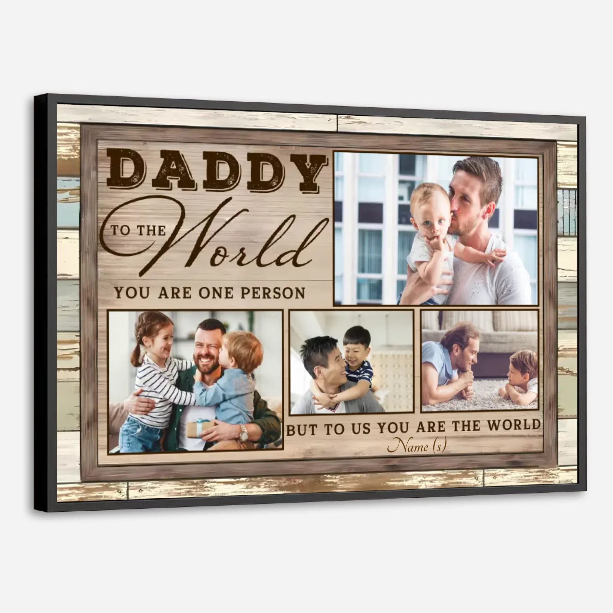 Personalized Father and Child Love Poster – A Beautiful Tribute to Your Unbreakable Bond -  89Prints