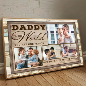 Personalized Father and Child Love Poster – A Beautiful Tribute to Your Unbreakable Bond -  89Prints